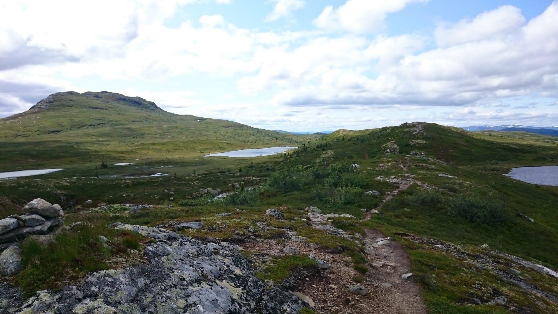 Stien sydover fra Hesteryggen